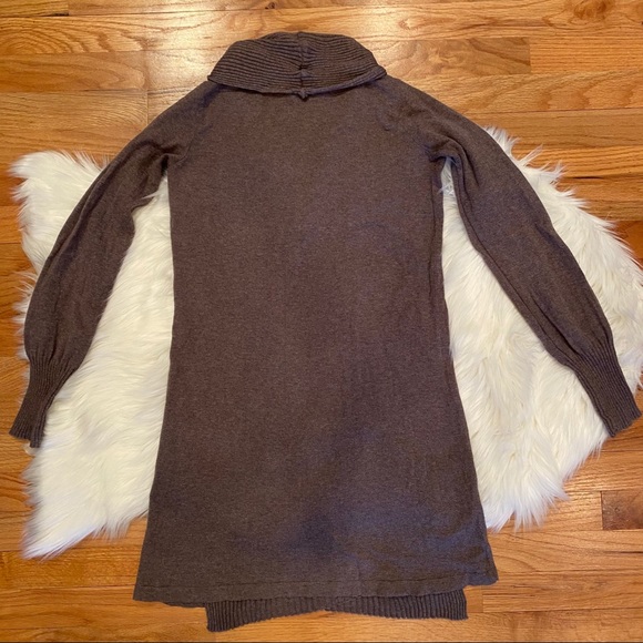 H&M long open cardigan sweater brown - Picture 2 of 4